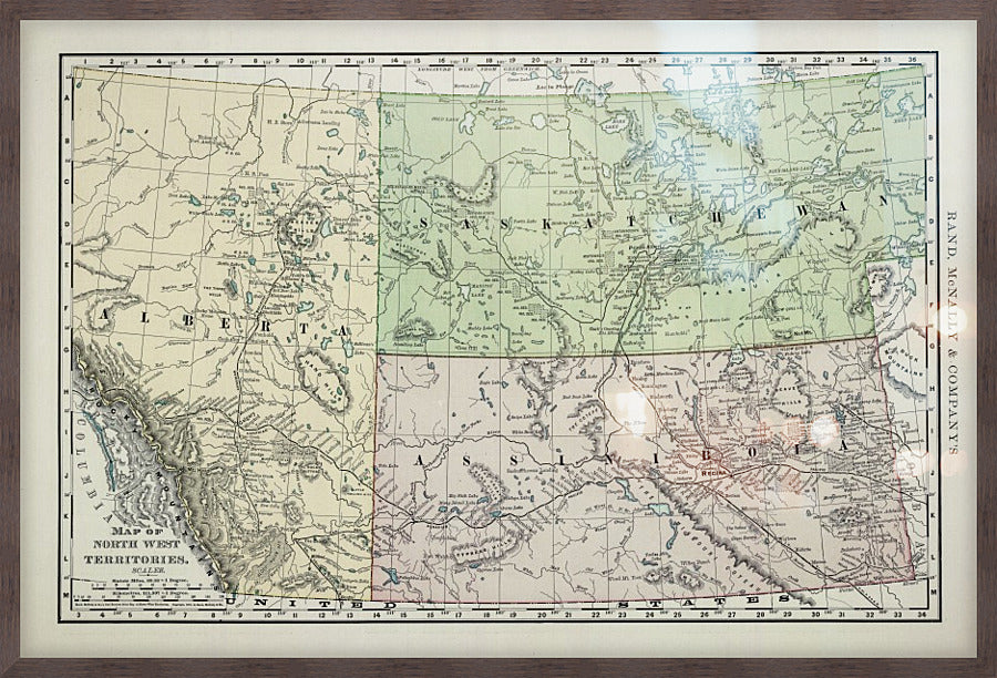 1891 Northwest Territories Map